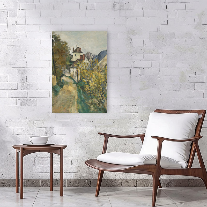 The House Of Dr. Gachet In Auvers-Sur-Oise, 1872-3 Impressionist Abstract Contemporary Landscape Tree Wall Art Print