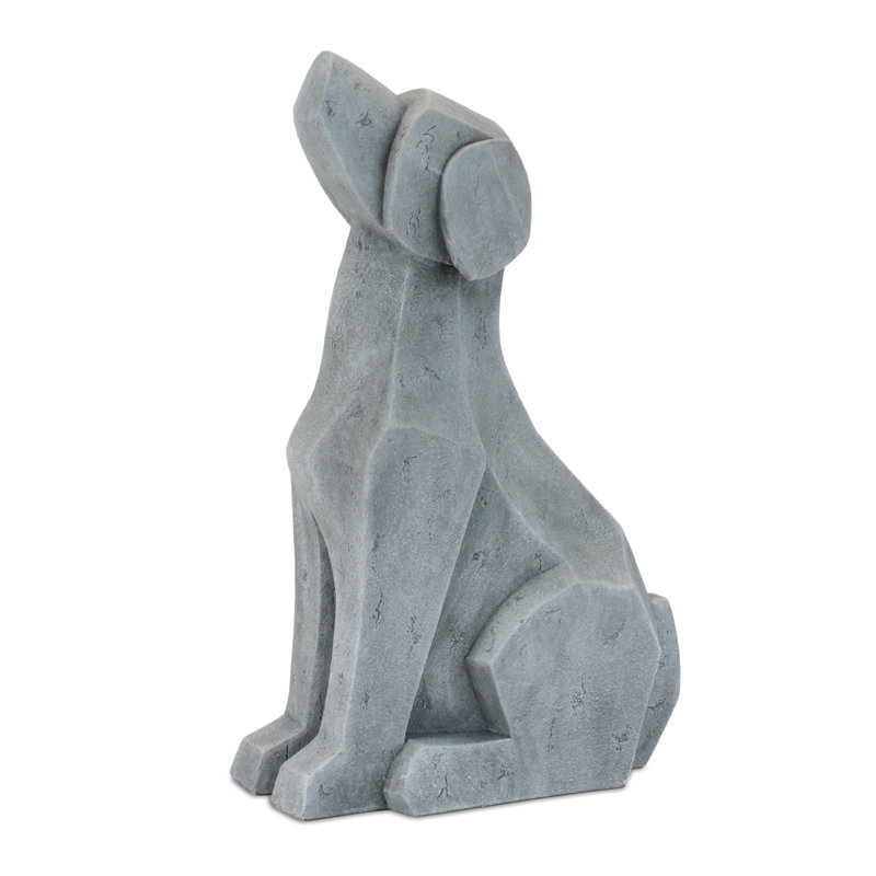 Modern Sitting Dog and Cat Statue