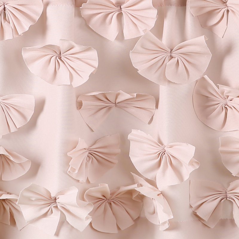 Scalloped Window Valance, Blush