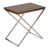 Walnut Brown Top/Silver Base selected