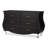 Kendin 6 Metal Glide Drawer Black Faux Leather Dresser, 31.2'' H X 52.65'' W X 18.14'' D-485150250