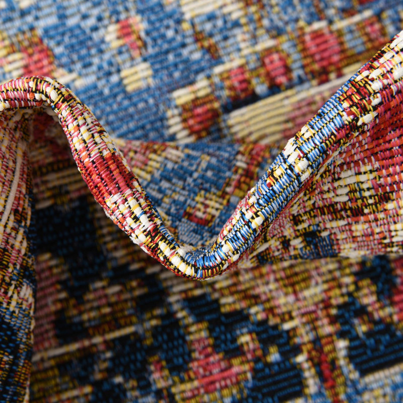 Tapis traditionnel d'intérieur / extérieur Multi Limon, Rectangle 10 pi x 12 pi