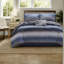 de literie bleu marine en microfibre ultra-douce avec draps en coton, style moderne pour le confort de la maison