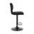 Modern Swivel Adjustable Height Bar Stool in Faux Leather, Metal, Plywood-420845051