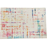 Abstract Area Rug in Cream
