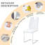 Chaises de salle à manger modernes avec siège rembourré en similicuir Chaise de salle à manger rembourrée avec pieds en métal chromé-525804323