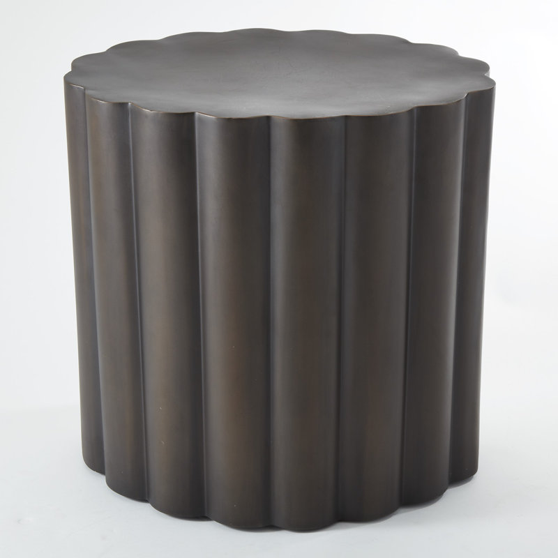 Fluted Table-Antique Bronze