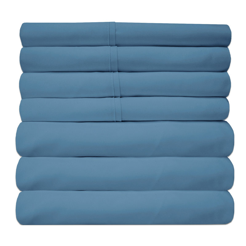 Beige Queen Microfiber Deep Pocket 6-Piece Sheet Set