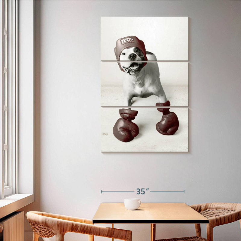 Ketti Boxing Dog, 65" H x 42" W