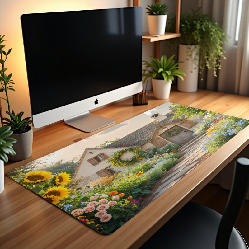 Polyester Desk Pad, 14.4x12.1