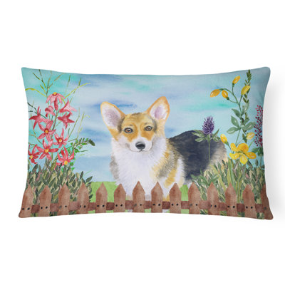  Coussin décoratif intérieur / extérieur Pembroke Corgi Spring