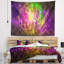 Tapisserie abstrait pourpre vert de couleurs-28495067
