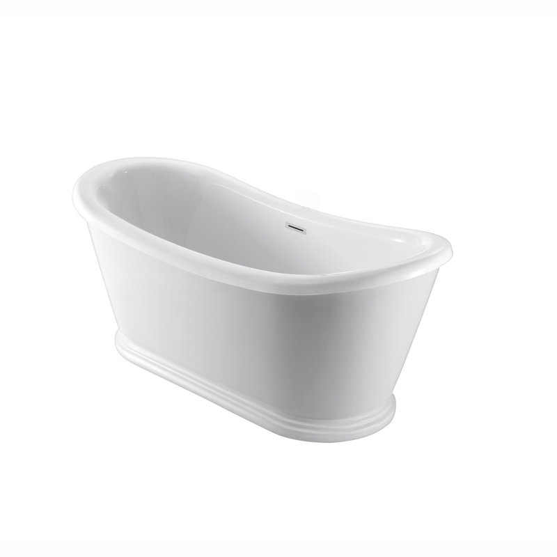 Morgan 69 " L x 30.63 " W Freestanding and Mounting / Installation Required Soaking Acrylic Bathtub