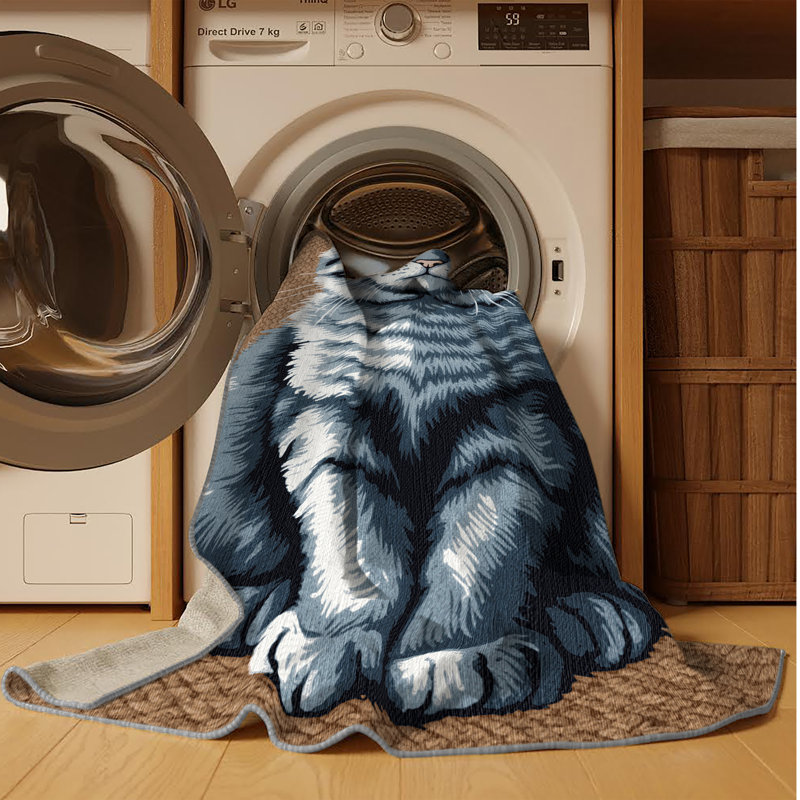  Tapis lavable British Shorthair Cats, Rectangle 7 pi x 9 pi