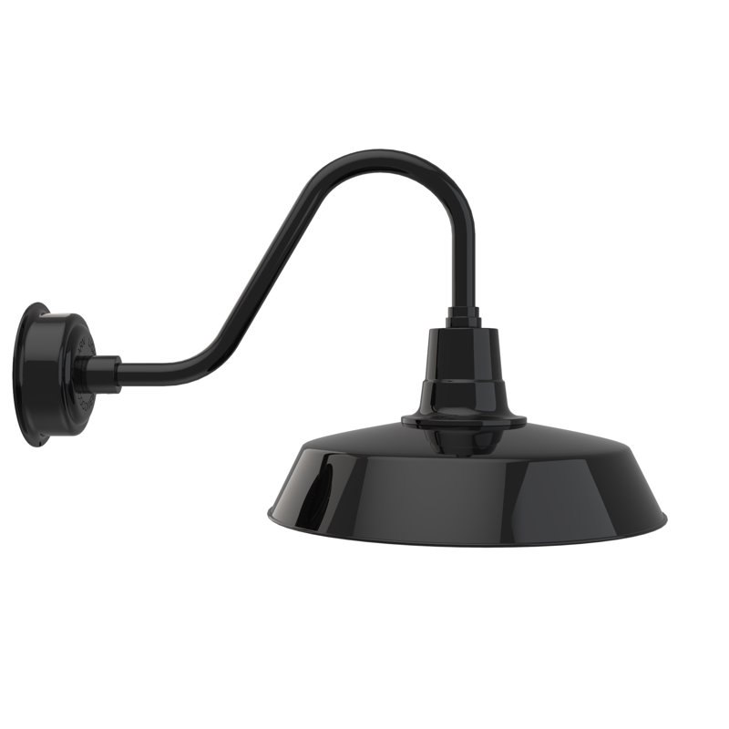 Luminaire de grange d’extérieur oldage, Green, 20" H x 21" W x 18.25" D