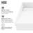 Starr 23" L x 15" W x 5" H Matte White Handmade Rectangular Vessel Bathroom Sink