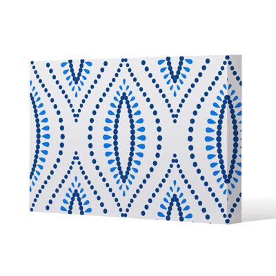 Boho Intricate ogee Slim Style Canvas Print, 15mm Slim Real wood.