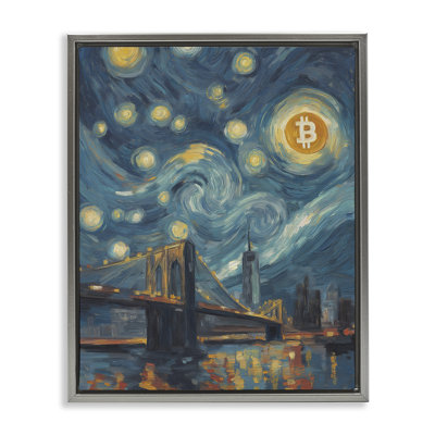 Iconic Blockchain Moonlight Floating Frame, design by Svetlana Aleynikova