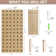 Wood Pegboard Modular Display Wooden Pegboard Combination Wall Organizer Storage Wall Hooks Shelf, Comes With 2 Pieces Pegboards