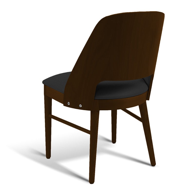 53 Side Chair, Gray/Brown