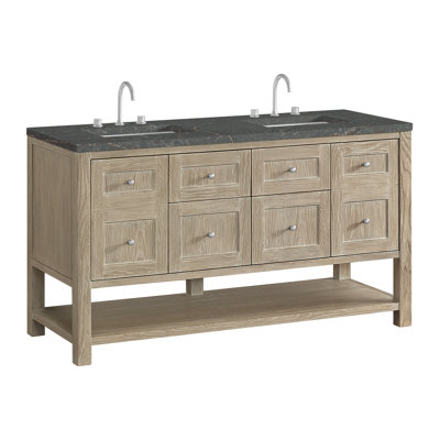 Breckenridge 60" Double Vanity W/FreePower Wireless Charger