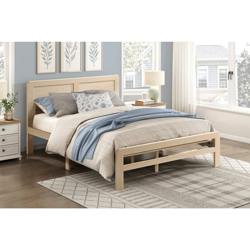 1pc Contemporary Platform Bed, Full
