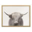 «Hey Dude Highland Cow Color» par The Creative Bunch Studio, art mural en verre encadré