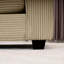 Velours côtelé brun clair pour appartement, avec 4 coussins, tissu doux et chaud 2, alliant confort et style