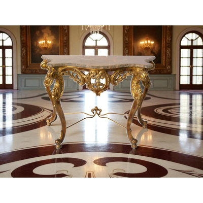 Daylan 49.61'' Marble Top Console Table