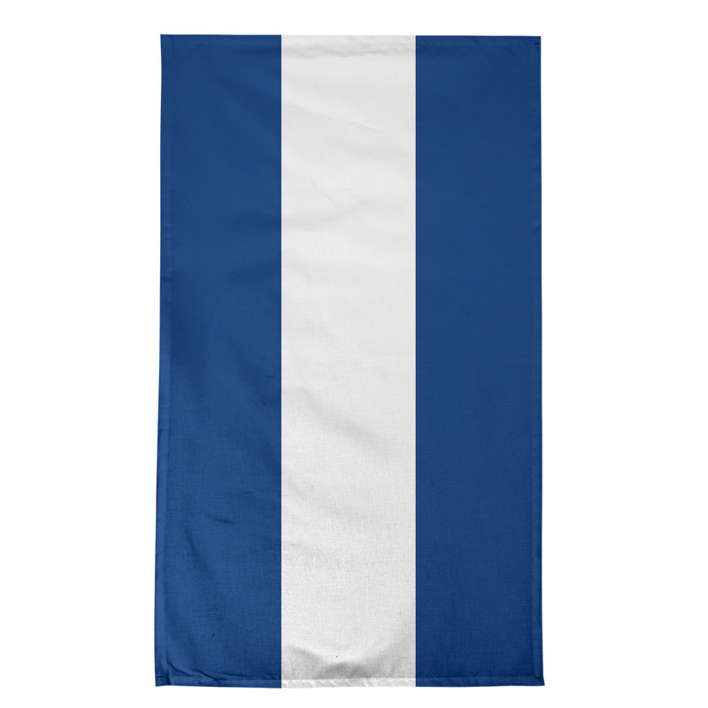 Stripe Tea Towel Kitchen Towel, Cotton Twill, Blue/White Texas Baseball
