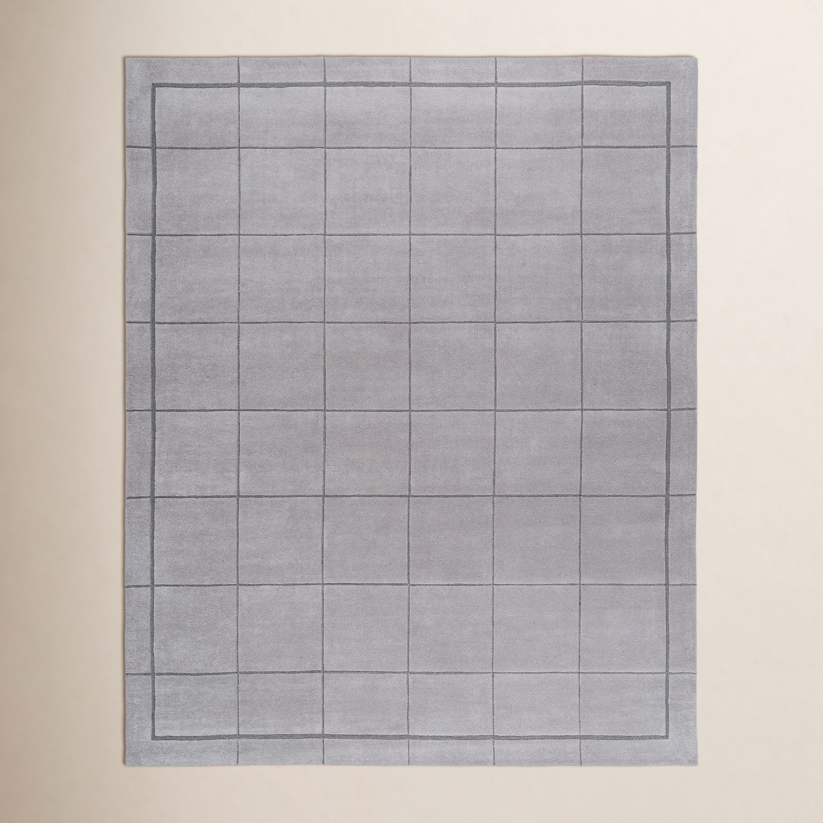 Mallory Hand-Tufted Sterling Grey Geometric Rug, Rectangle 2' x 3'