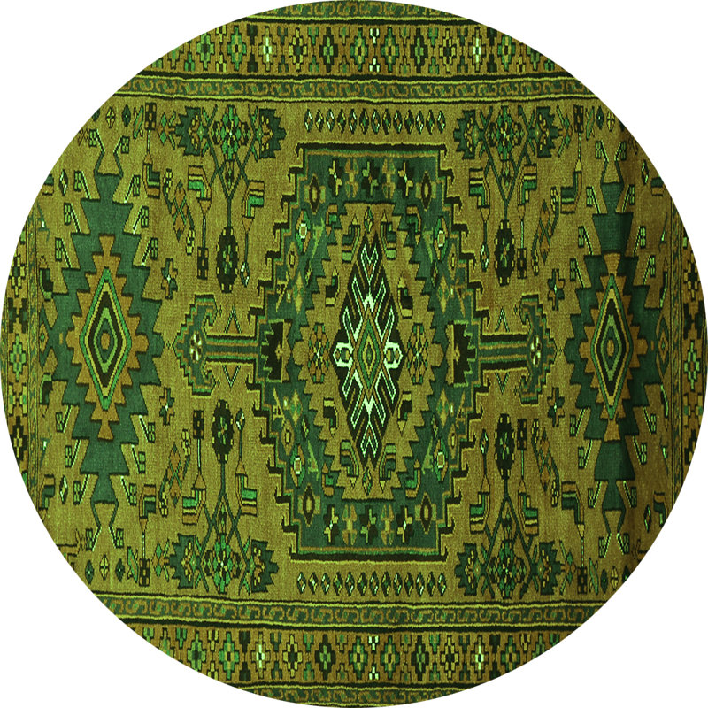 Performance Oriental Indoor Rug, Round 6'