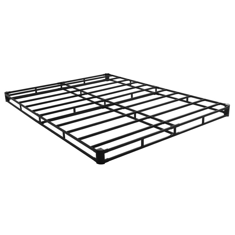 Box Spring, 4 in Mattress Foundation, 3500 lbs Max Weight Capacity, 79.1 L x 59.4 W x 4 H in, Queen Size Bed Frame with Washable Fabric Cloth, Heavy-Duty Metal Frame for Queen Bed, Easy Assembly