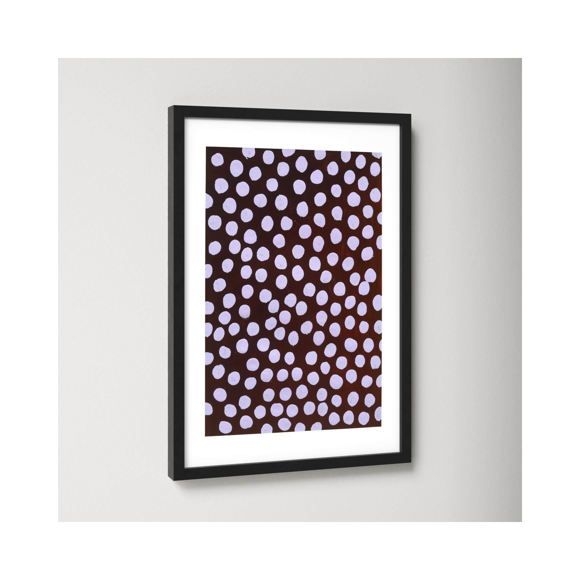 Lilac On Maroon by Michela Sorrentino, Black, 20" H x 14" W x 1.25" D
