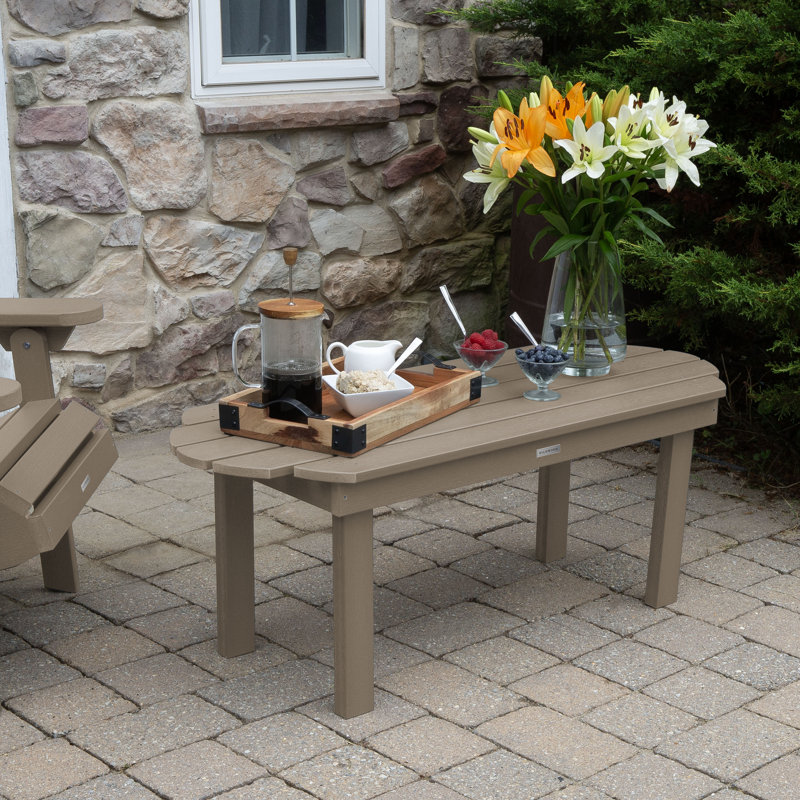 Table basse Anette, Brun bois