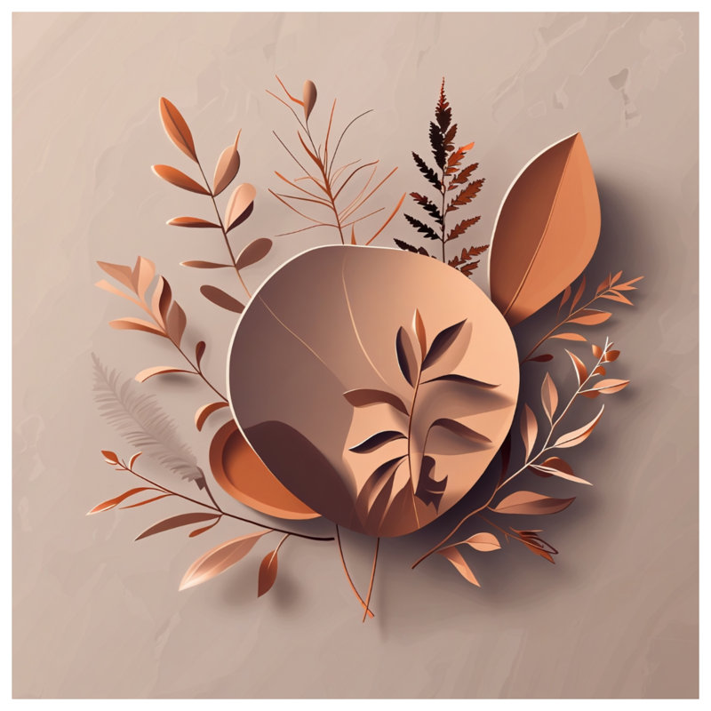 Feuilles tendues sur toile tendue - Décoration murale nature en plusieurs tailles, 20 x 30 pouces