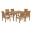 Ensemble repas d'extérieur 7 pièces Modway Marina-713971701