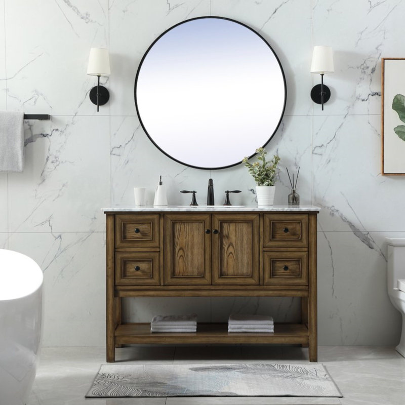 Ensemble de meuble-lavabo simple 48 po Bonsai, Vert
