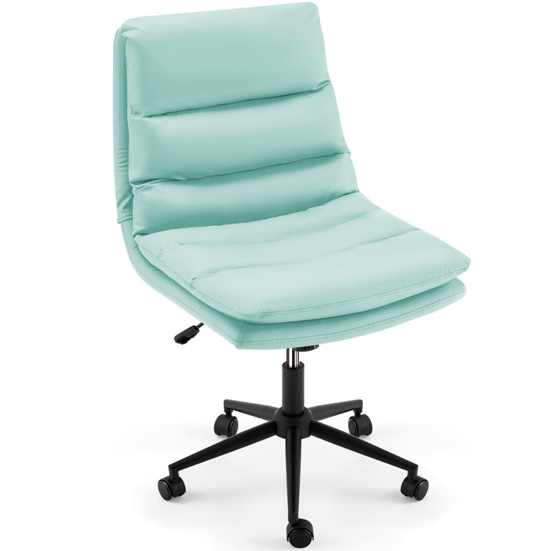  Fauteuil de bureau en cuir PU, Vert menthe
