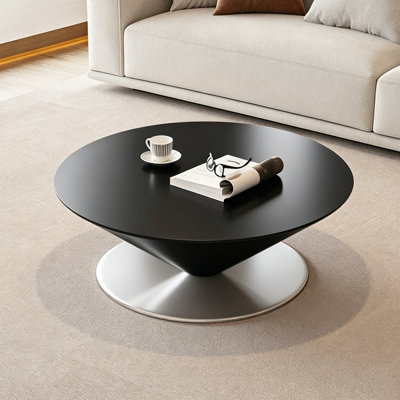 Italian minimalist round coffee table