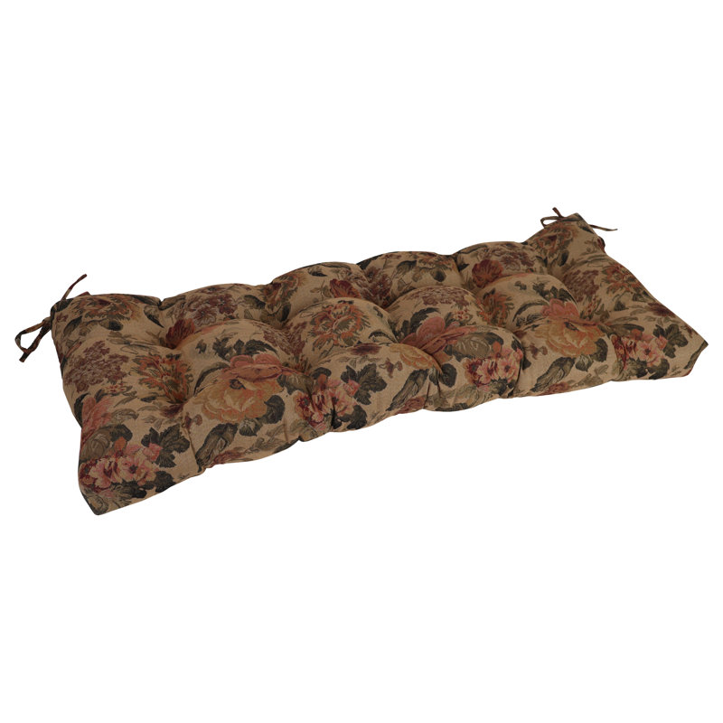 Tufted Tapestry Bench Cushion