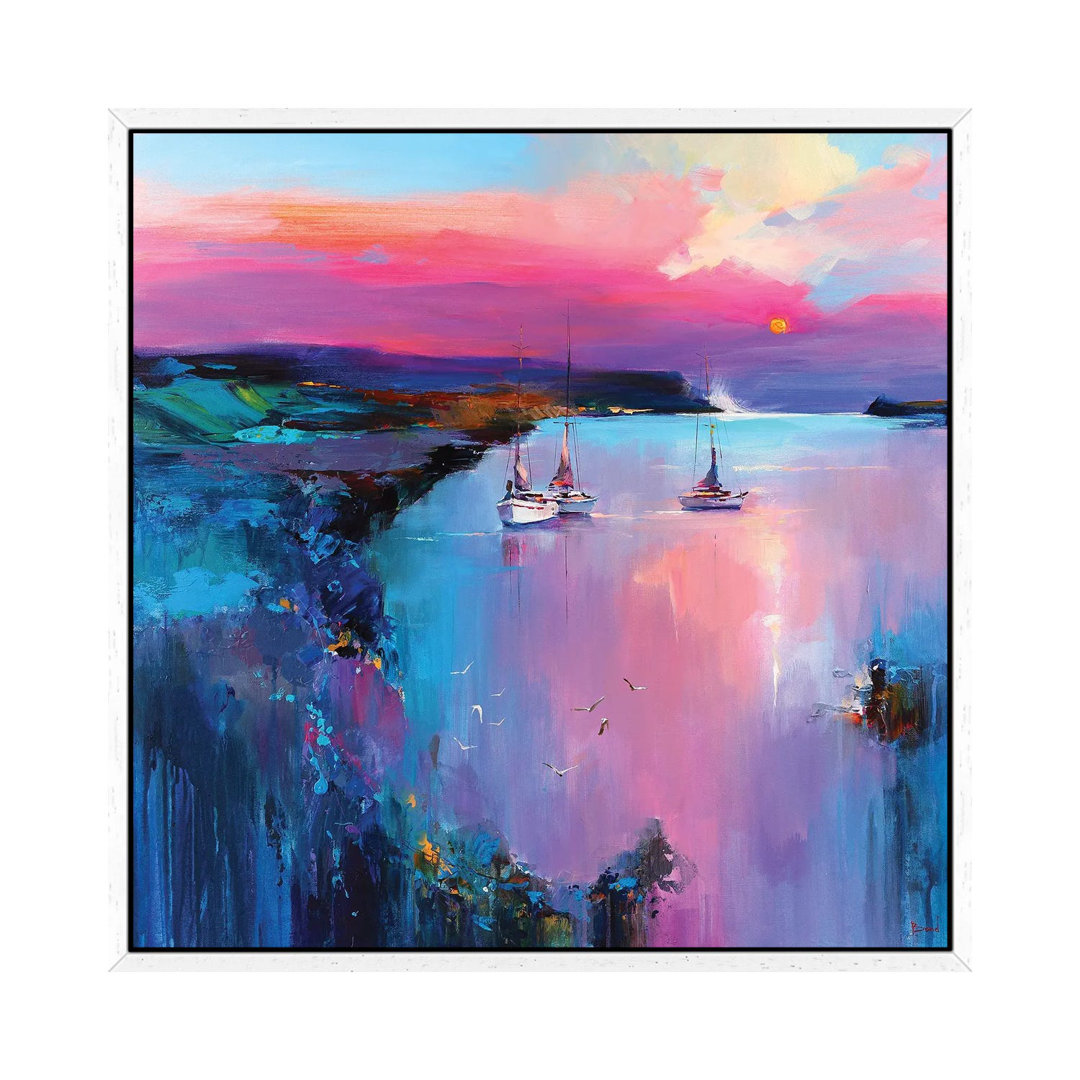 Fabulous Turquoise von Tatyana Yabloed - Galerie-verpackte Leinwand Giclée auf Leinwand