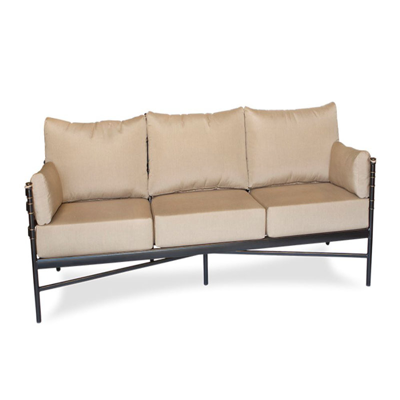 Lancaster Patio Sofa with Sunbrella Cushions, Canvas Henna Sunbrella® Canvas