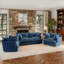 4 - Piece Upholstered Modular Chenille Sectional Sofa Set – Plush Cloud Cushion Lounge Furniture, Customizable Layout for Cozy Living Rooms-2053557561