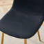 Ensemble de 4 chaises de salle à manger luxueuses en lin et coton simples avec pieds en métal intégrés pour plus de stabilité et de style-935218664