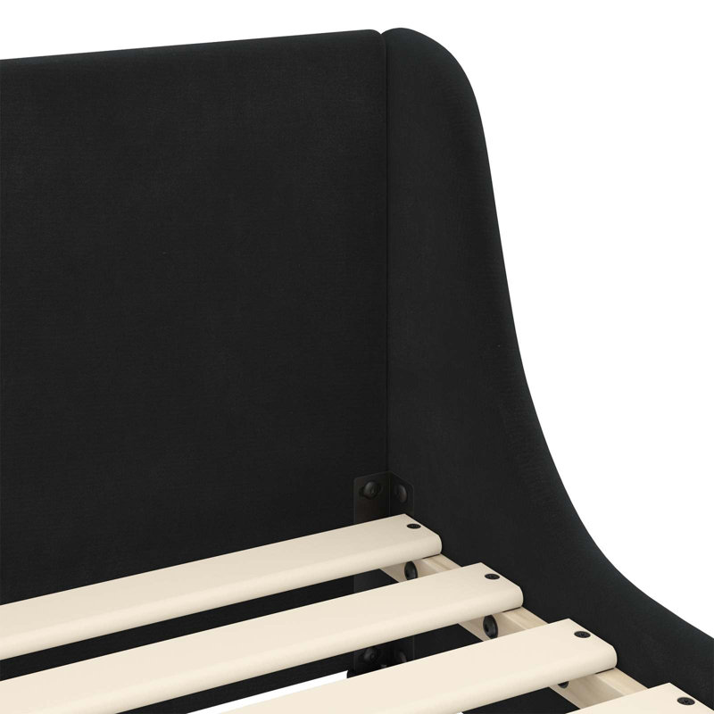 Bed Frame, European Toddler (80 x 160cm), Black/Black