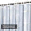 Rideau de douche Grunge Marble Abstract Tech Blue avec 12 crochets-582251034