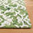 Arieah Damask Handmade Tufted Wool Green/White Area Rug-1422635398