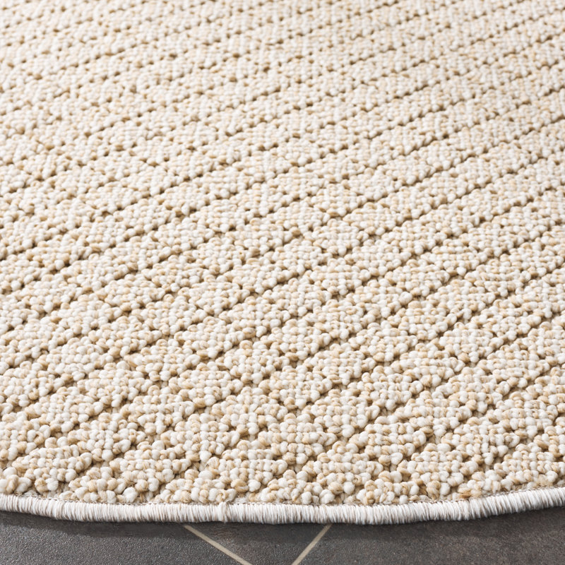 Michellene Performance Geometric Rug, Round 6'7"
