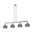 Luminaire suspendu linéaire à 4 lumières pour îlot de cuisine Morrow-32986461-32986460-32986473